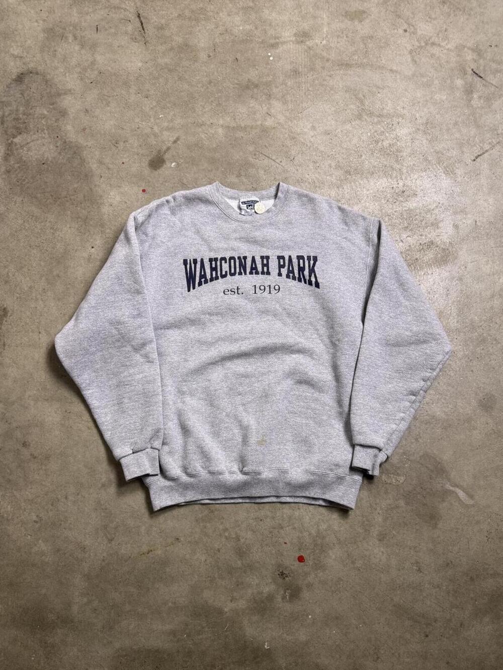 Vintage Lee Wahconah Park Sweatshirt Heather Grey